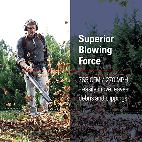 Husqvarna 150BT Gas Backpack Leaf Blower, 51cc 2.16HP, 765CFM 270MPH, Ergonomic Design - image 8