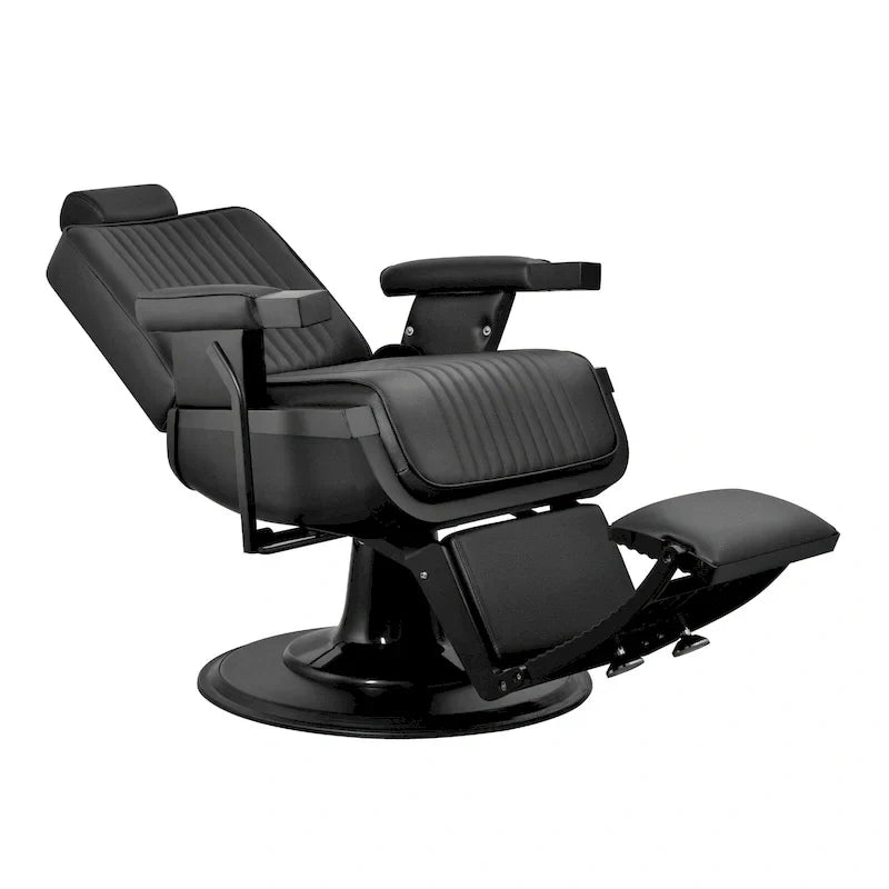 JAXSON Heavy Duty Barber Chair Reclining Hydraulic Barbershop Chair, Black Frame - image 4