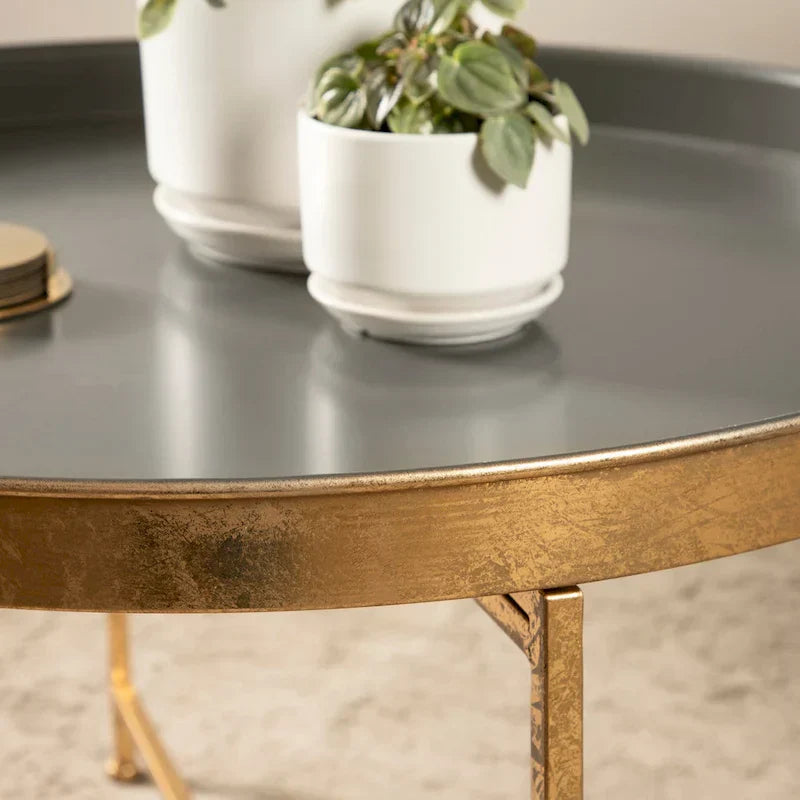Kate and Laurel Celia 28.25-Inch Round Metal Coffee Table - image 22