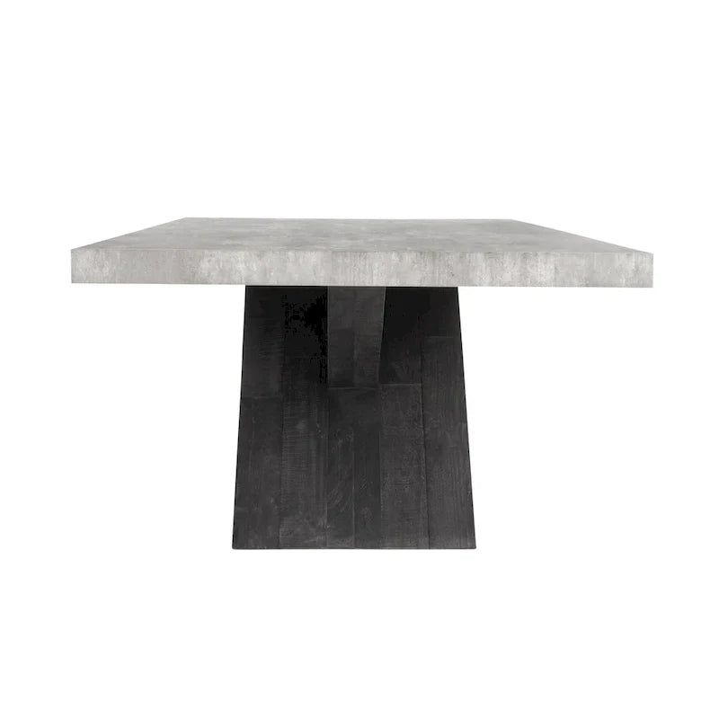 Modern Dining Table with Concrete Top and X Shape Base - image 13