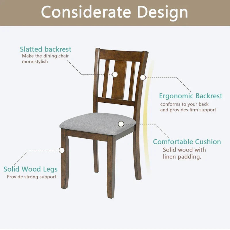 4-Piece Counter Height Dining Chair Set with Cushioned Seats - image 12