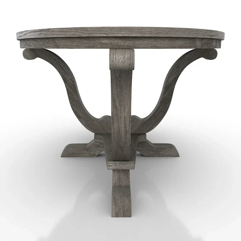Denhour 48-Inch Vintage Grey Farmhouse Coffee Table - DH BASIC Collection - image 9