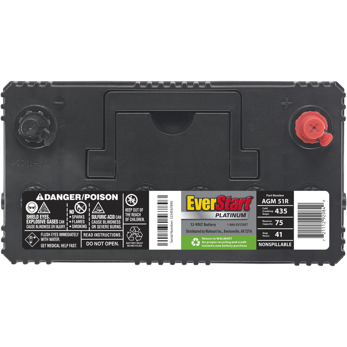 EverStart Platinum BOXED AGM Battery, Group Size AUX 12 Volt, 180 CCA - image 5