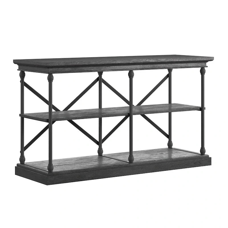 iNSPIRE Q Artisan Barnstone Iron and Wood Entryway Console Table - image 8