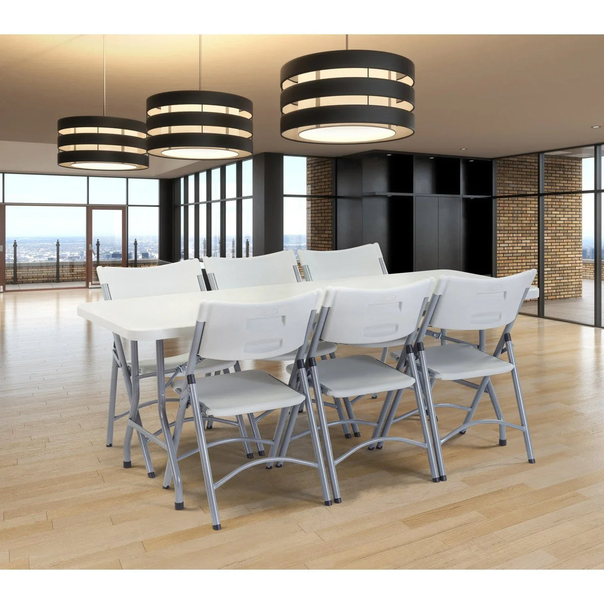 National Public Seating 30 x 72 Heavy Duty Folding Table, Speckled Gray - image 10