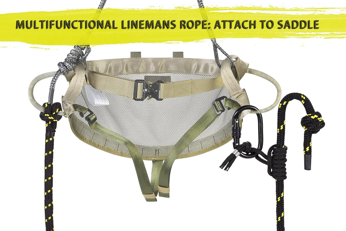 UIIHUNT Tree Saddle Hunting Kit, Platform, Saddle, Climbing Gear - image 7