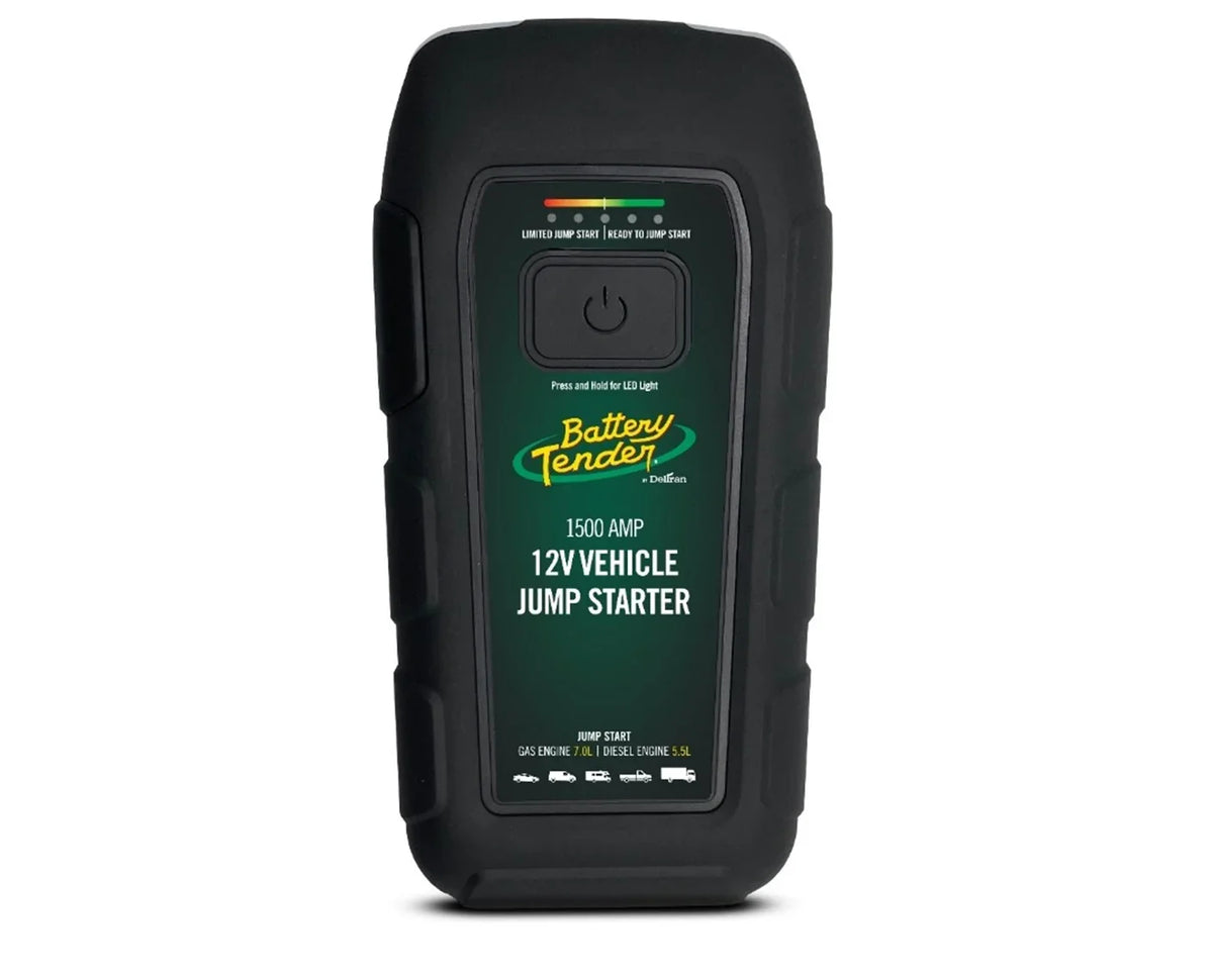 Battery Tender 1500 AMP Lithium Jump Starter - 12000mAh Portable Power Station - LED Flashlight Emergency Strobe - 3 Fast USB Charging Ports - 030-2020-WH - image 5