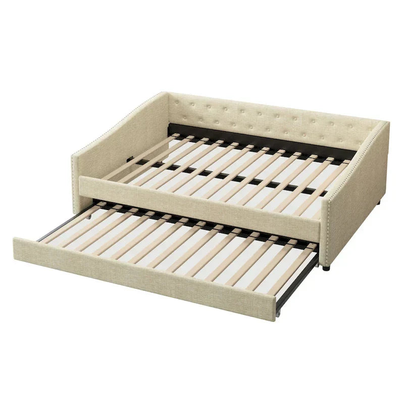Christopher Knight Home Bennett Tufted Daybed Sofa with Storage Drawers and Stylish Curved Arms - image 32