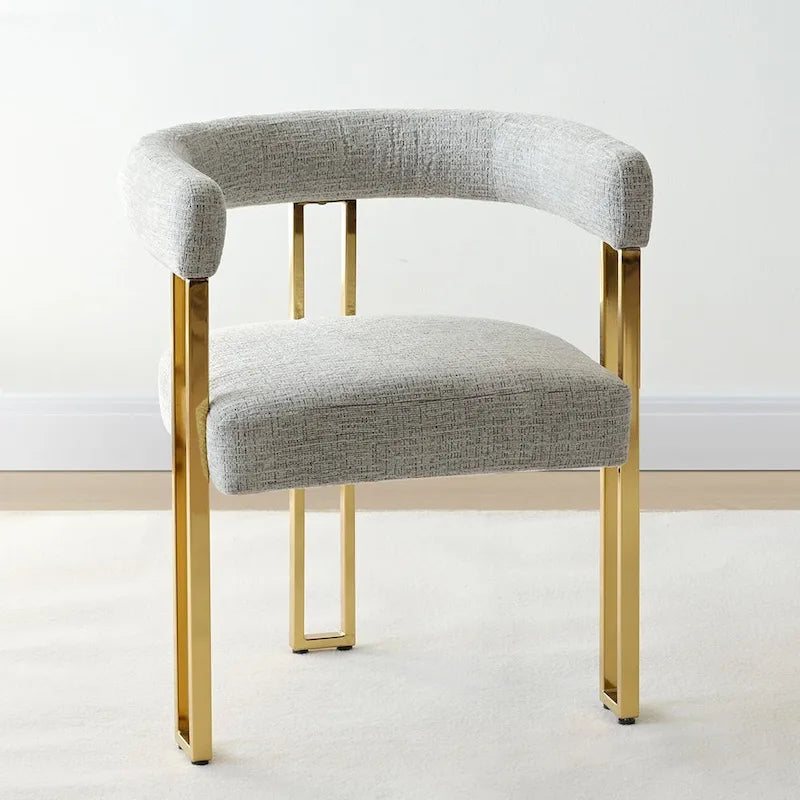 Set of 2 Chenille Upholstered Armchairs - image 36