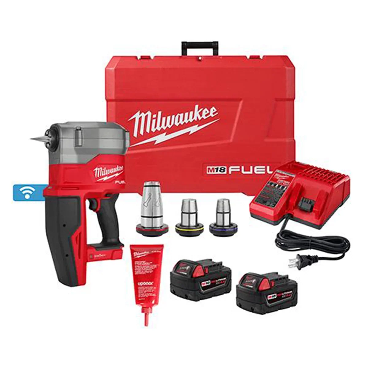 Milwaukee Tool M18 FUEL 2" ProPEX Expander Kit w/ ONE-KEY with 1 1/4"-2" Expander Heads - image 3