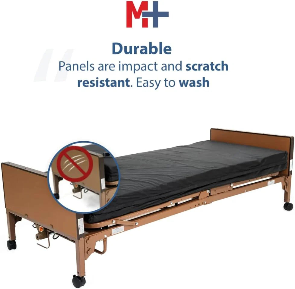 Fully Electric Hospital Bed Set, Foam Mattress, Half Rails - image 4