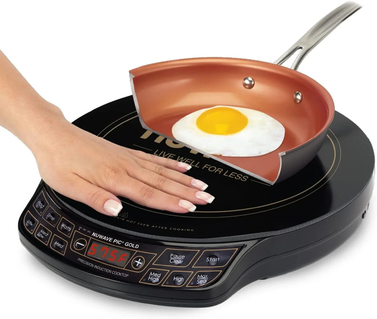 NuWave Electric Double Induction Cooktop 8- Portable Ultrathin with Sensor Touch Precision Induction Cooktop Burner, Home - image 9