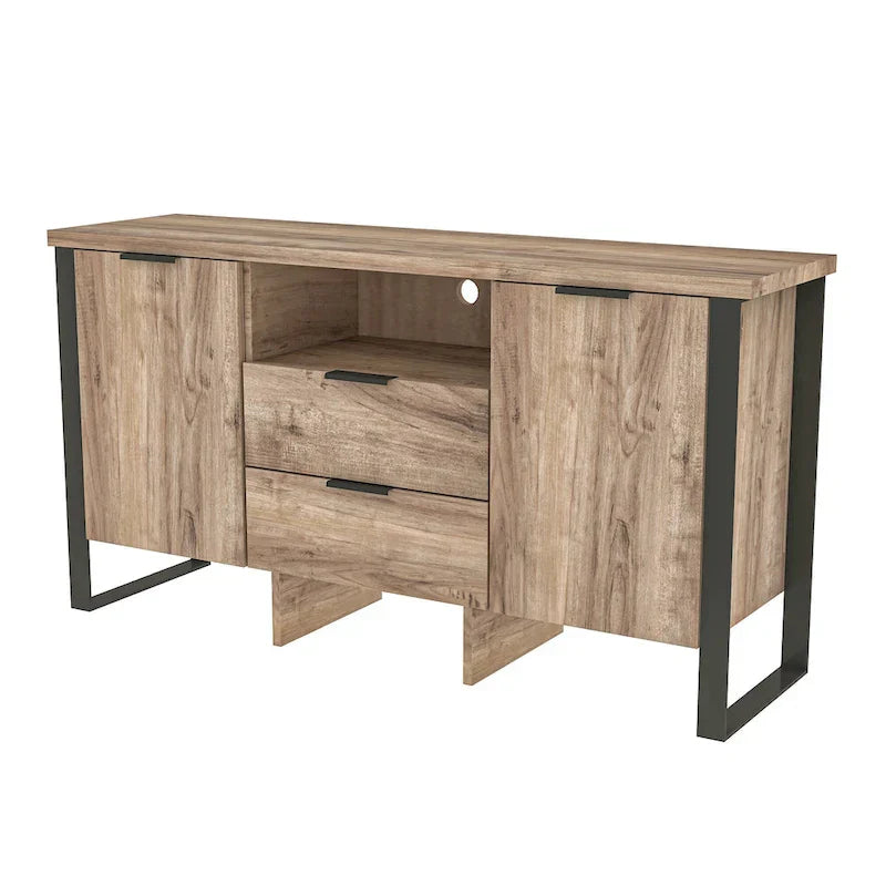 2-Door, 2-Drawer Storage Cabinet and TV Stand - image 12