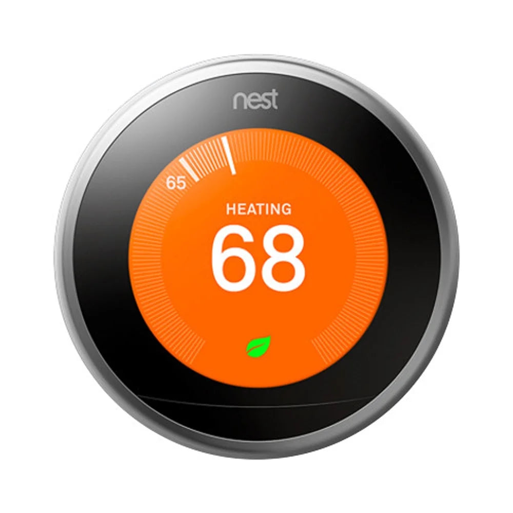 Google Nest Learning Smart Thermostat - 3rd Generation - Stainless Steel T3007ES Bundle with Deco Essentials Wall Mount Plate Cover + Screen Protector Kit for Google Nest Thermostat - image 6