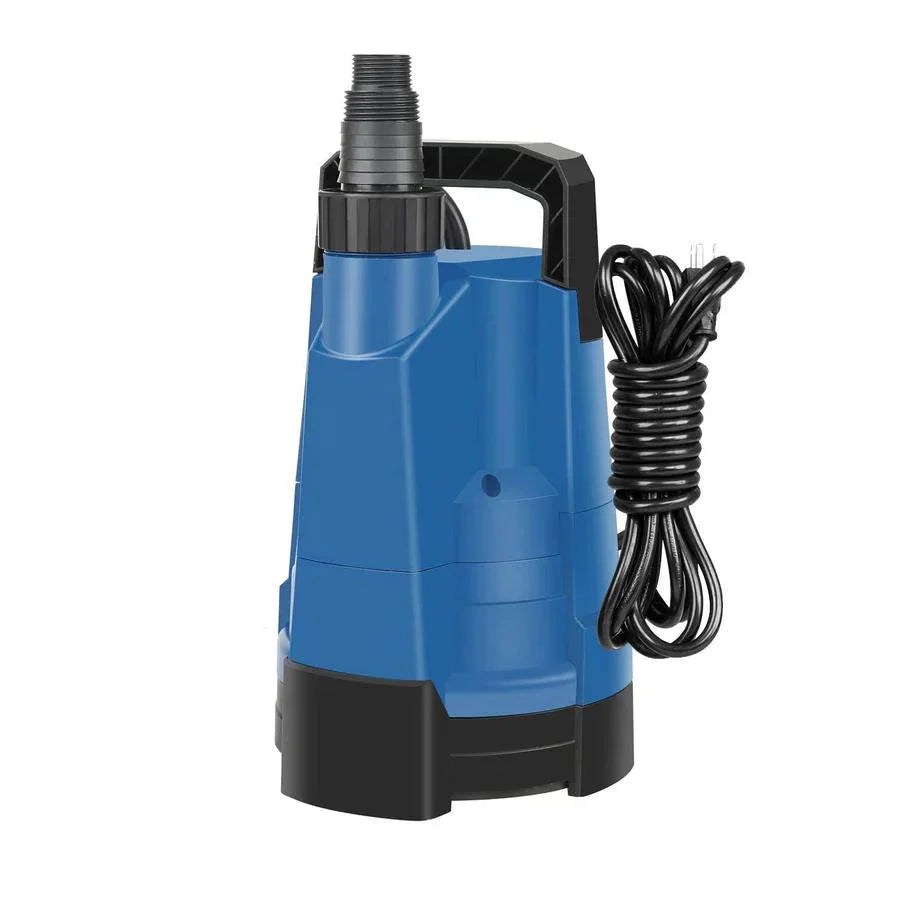1/4HP Utility Water Pump, 1580GPH Submersible Portable Clean Water Pump for Basement Flooding, Draining, Swimming - image 1
