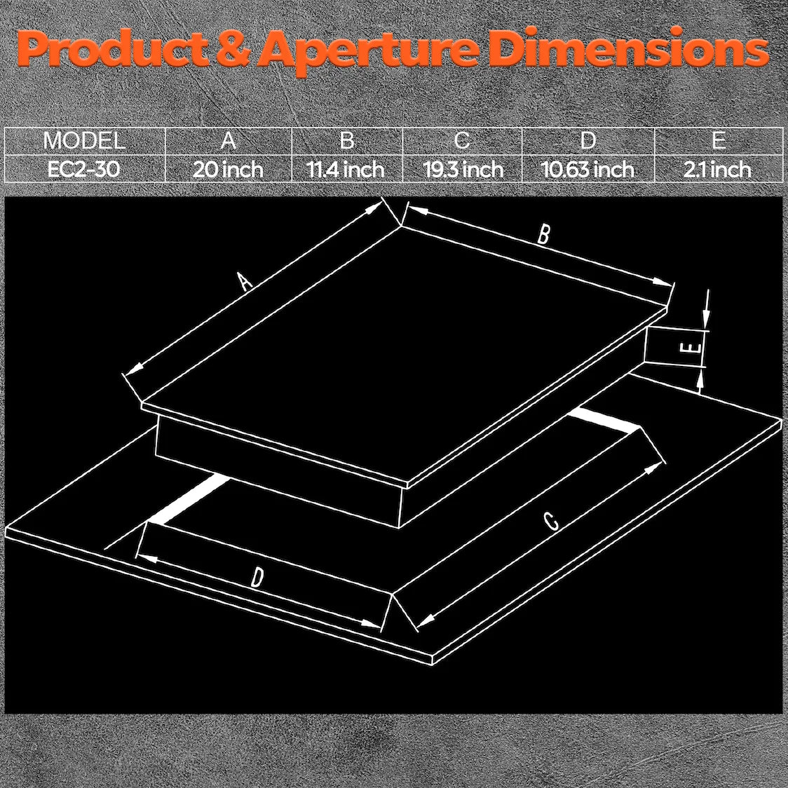 Ramblewood 2 Burner Electric Cooktop, EC2-30, 220V, UL rated German EGO burner. - image 2