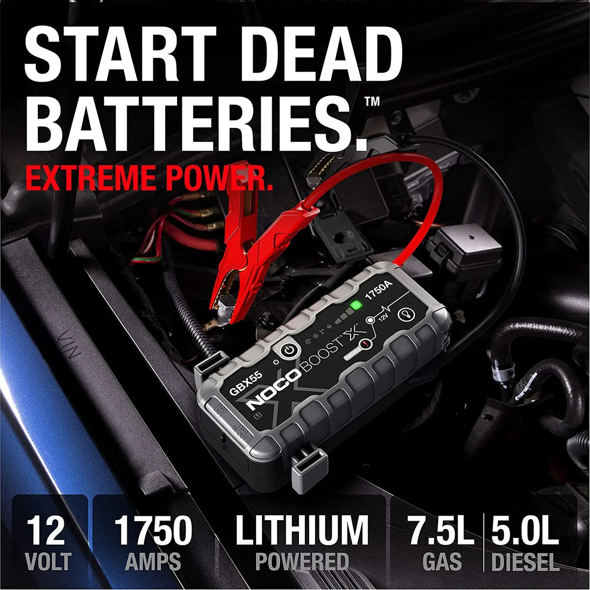NOCO Boost X GBX55: 1750A 12V UltraSafe Portable Lithium Jump Starter - image 2