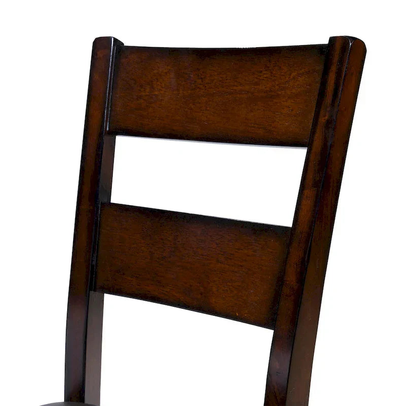 Set of 2 Paur Farmhouse Brown Wooden Dining Chairs by Furniture of America - image 5
