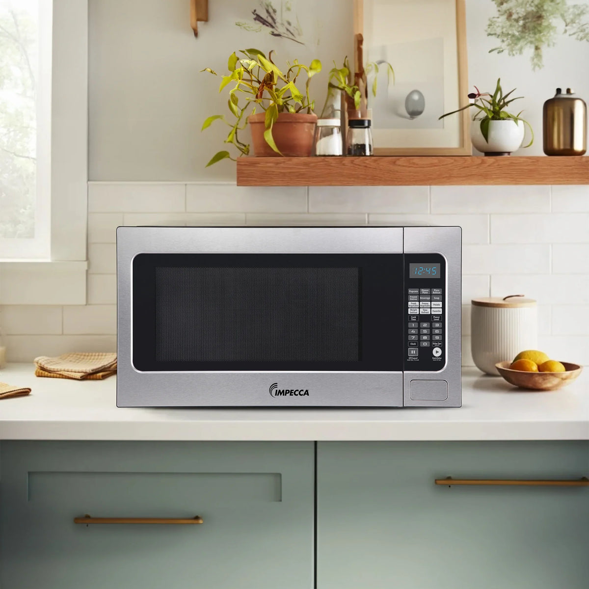 Impecca 2.2 Cubic Foot Microwave, Stainless Steel, 1200 Watts - image 2