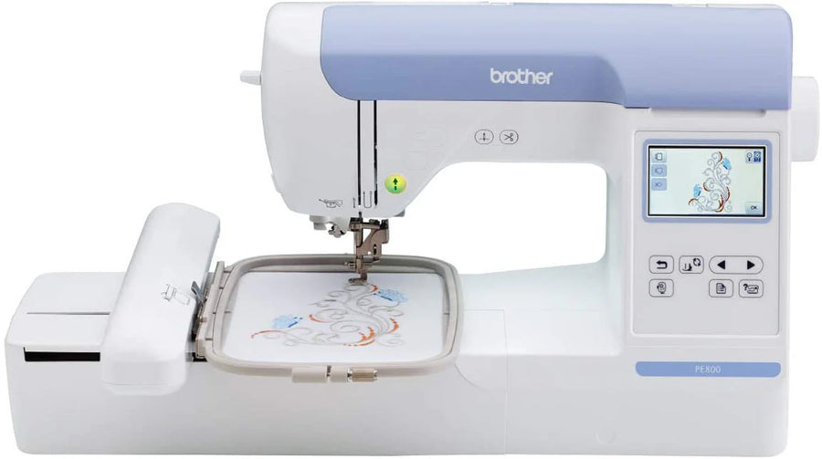 Brother PE800 Computerized Embroidery Machine, 5′′x7′′ Area, LCD Screen, 138 Designs, USB, 11 Fonts - image 1