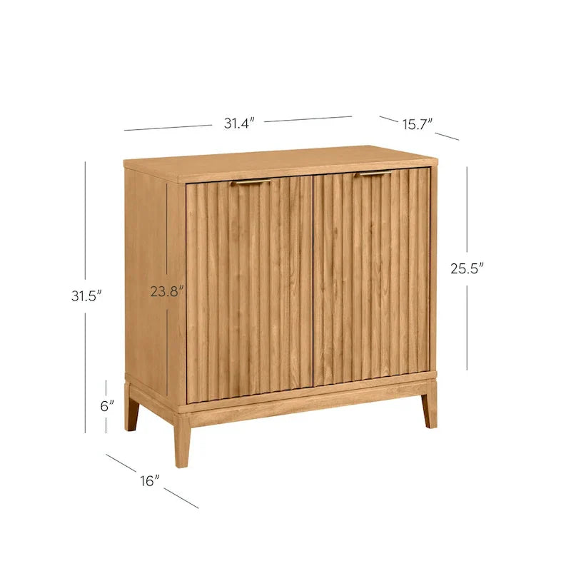 Jasper Contemporary Sideboard - Kitchen Storage Cabinet with Elegant Fluted Doors - image 5