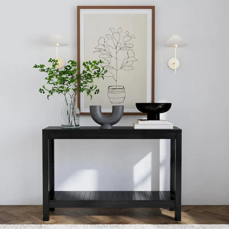 East at Main Petter Solid Wood Console Table with Shelf - image 1