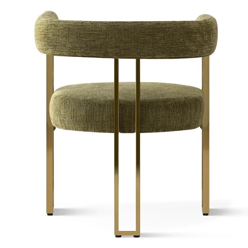 Set of 2 Chenille Upholstered Armchairs - image 25