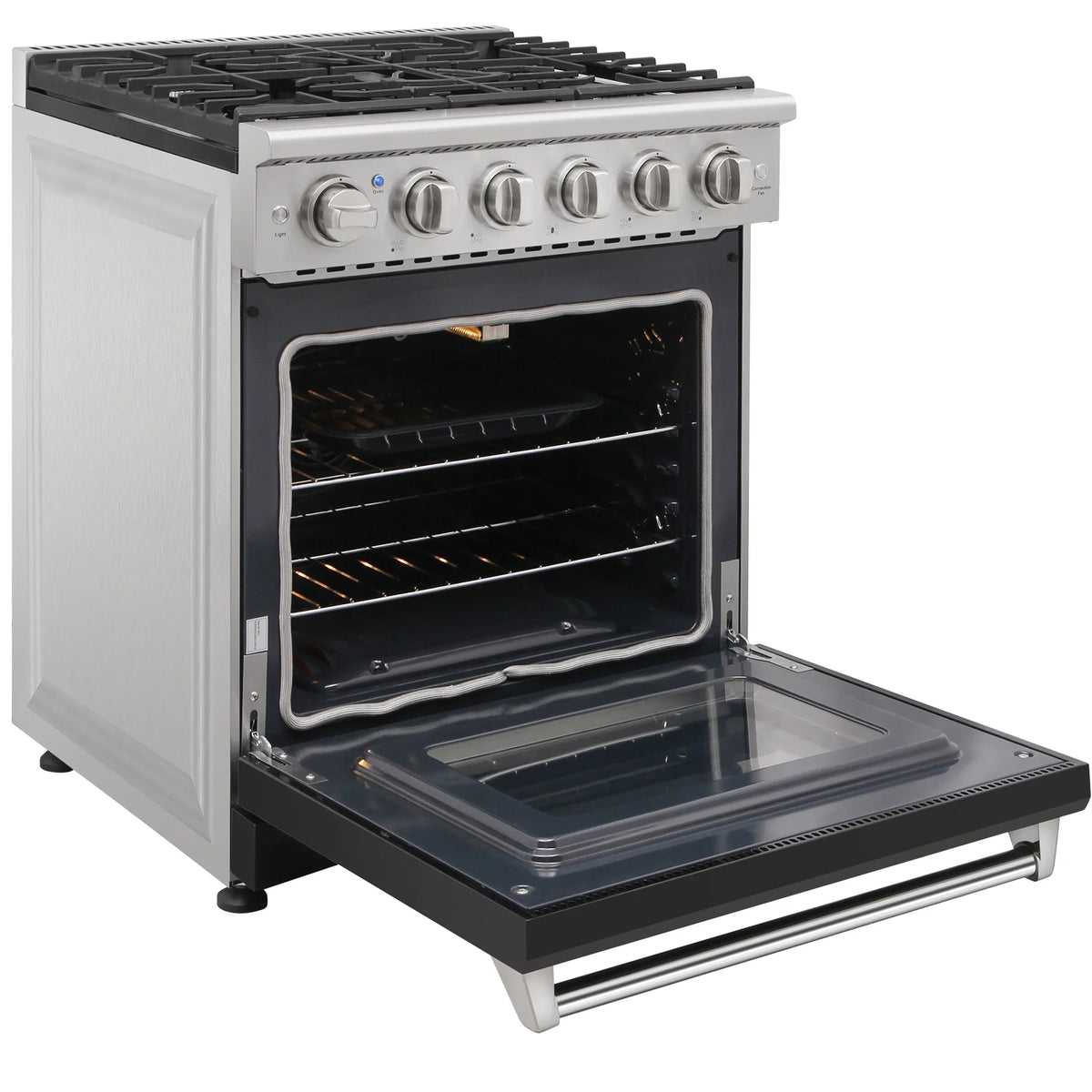 KOSTCH 30-in 5 burners 4.55-cu ft Convection Oven Freestanding Liquid Propane Gas Range ( Stainless steel ) - image 19