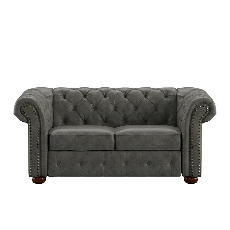 iNSPIRE Q Artisan Knightsbridge Tufted Chesterfield Loveseat - image 13