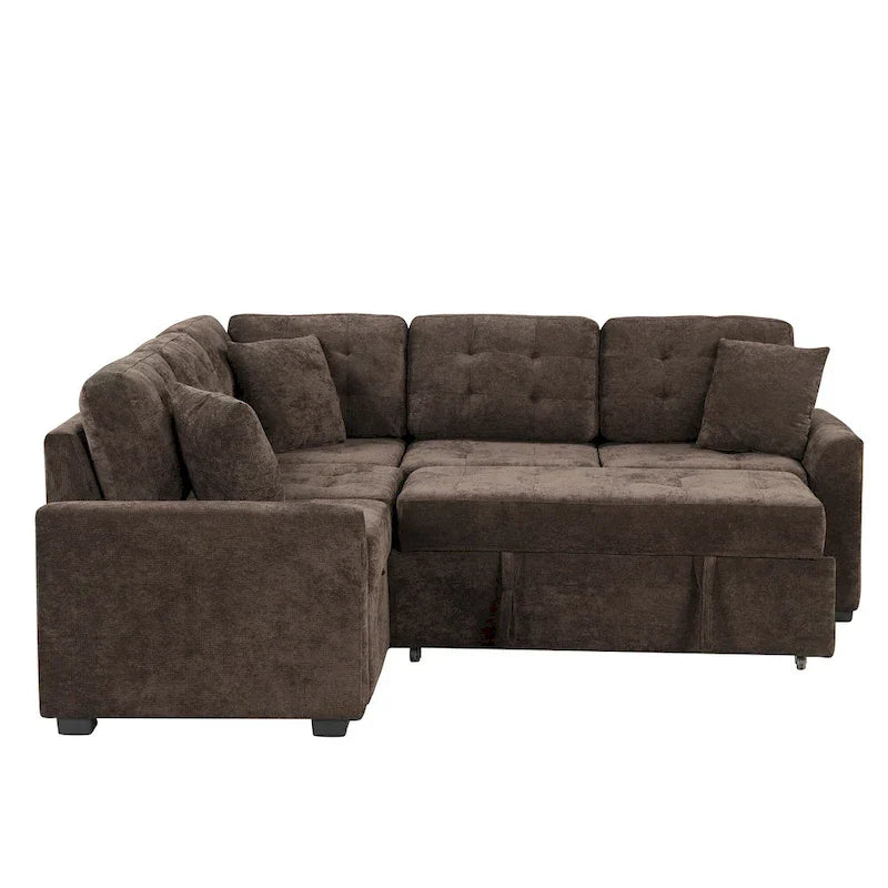 Roomfitters L-Shaped Pull-Out Sofa Bed with Wheels, USB Ports, and Power Outlets – Versatile Sleeper Sofa for Ultimate Living Room Comfort - image 20