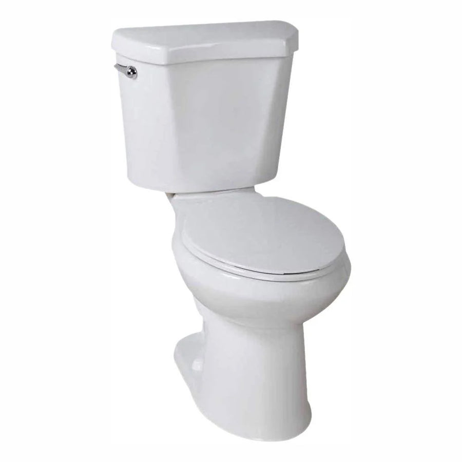 2-Piece 1.28 GPF High Efficiency Single Flush Elongated Toilet in White - image 1
