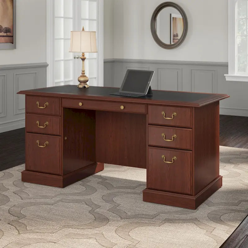 Saratoga Executive Desk with Drawers and Storage by Bush Furniture - image 16