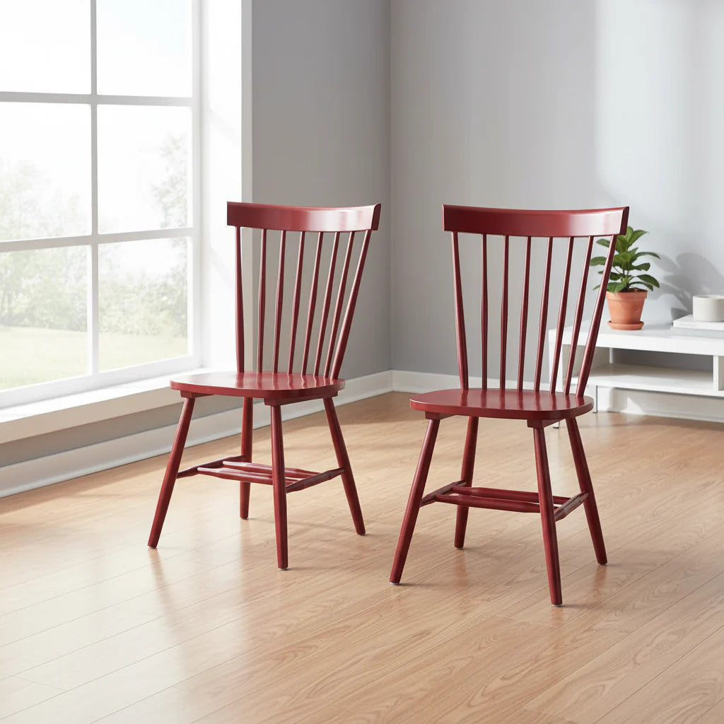 Set of 2 Venice Solid Wood Spindle Dining Chairs by Simple Living - image 9