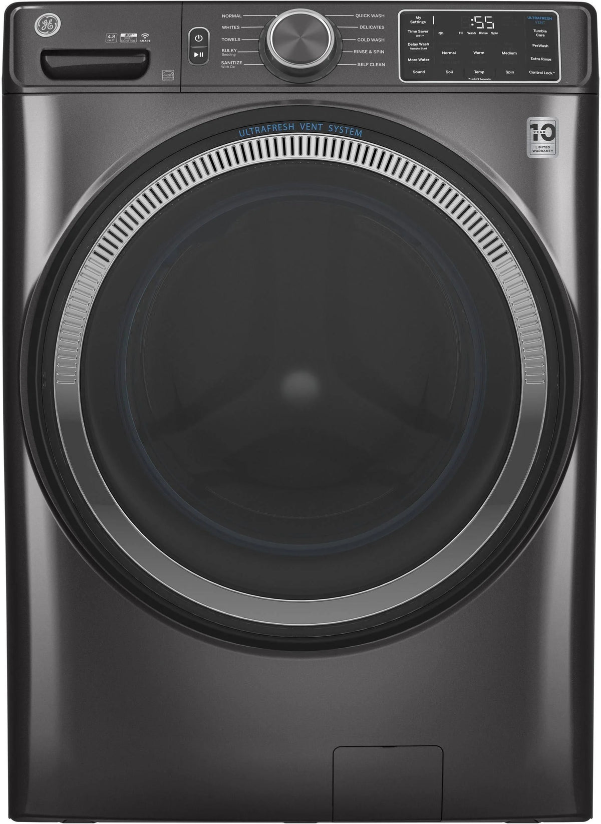 4.8 Cu. ft. Front Load Washer GFW550SPNDG - image 1