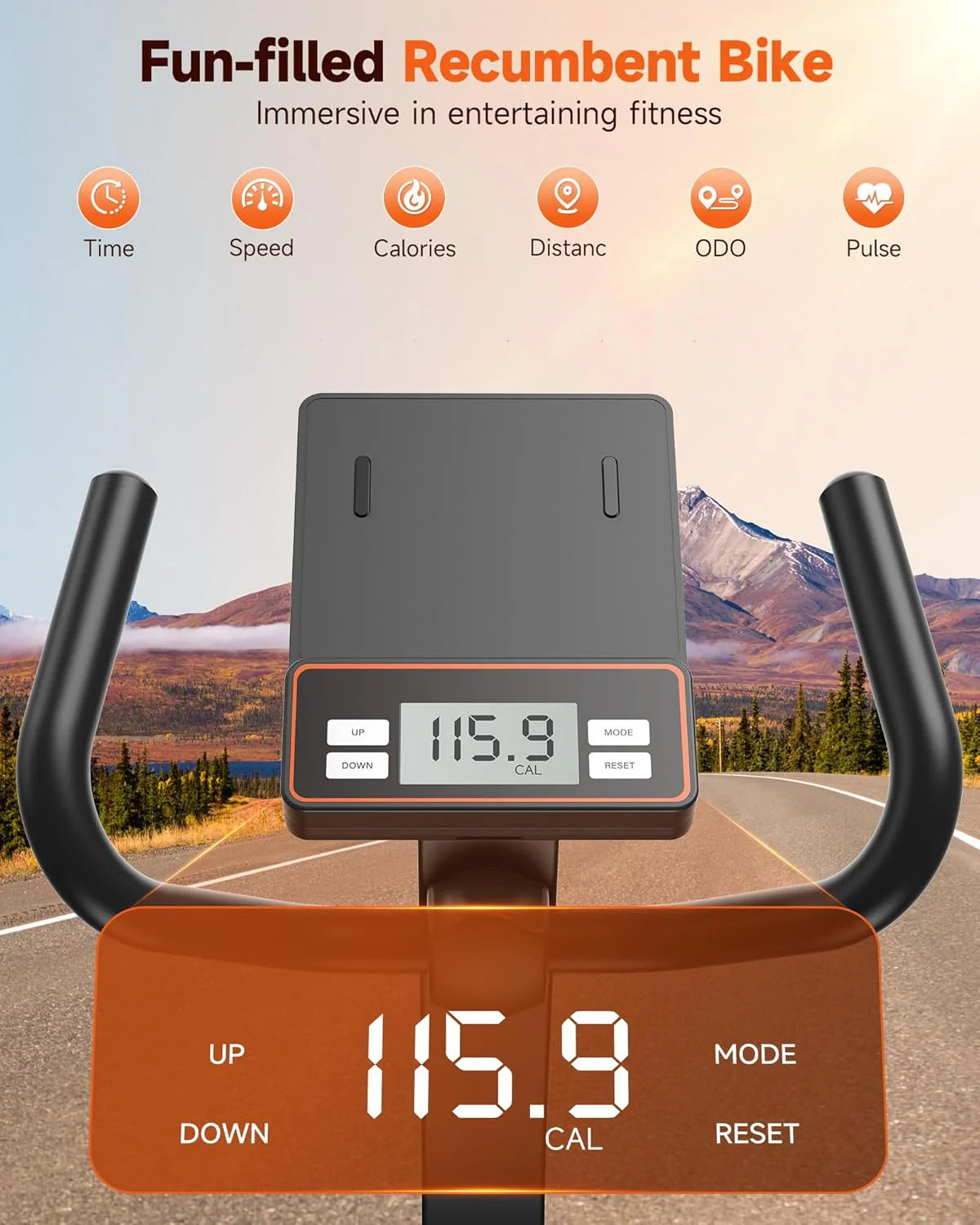 Niceday Recumbent Exercise Bike 400lbs App LCD Heart Monitor - image 8