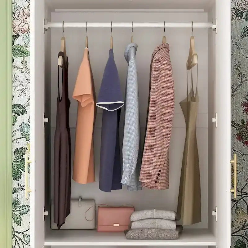 74.8-Inch Tall Large Modular Wardrobe Closet with Glass Doors - image 35