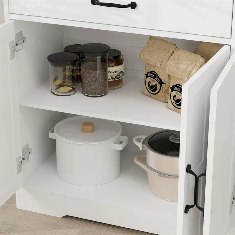 Rustic Farmhouse Sideboard Buffet Cabinet with 2 Drawers and 4 Doors for Storage - image 7