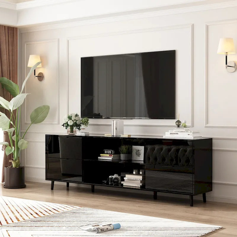Remote-Controlled Electric Fireplace TV Stand Entertainment Center - image 27