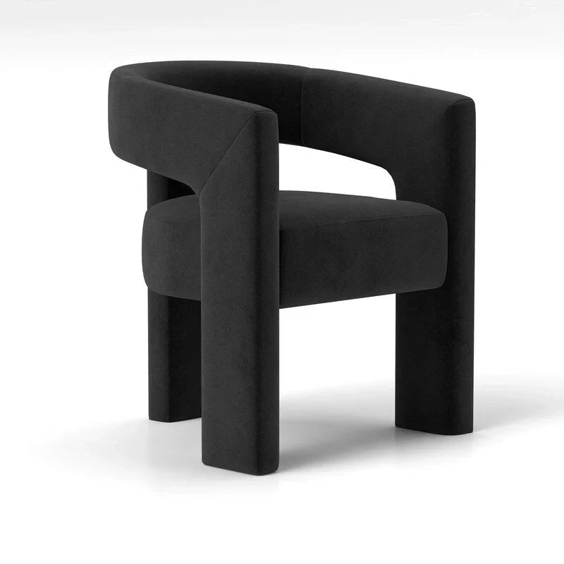 SEYNAR Contemporary Glam Velvet Dining Chair with Open-Back Design - image 20
