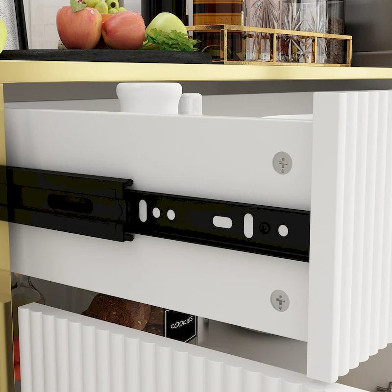 Pop-Up Door Sideboard Dresser Cabinet - Storage Console for TV - image 6
