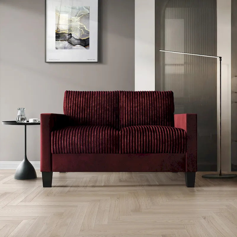 CraftPorch Velvet Upholstered Mid-Century Modern Corduroy 2-Piece Living Room Set - image 21