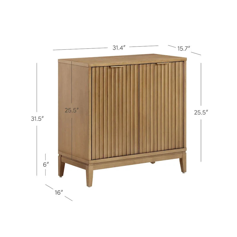 Jasper Contemporary Sideboard - Kitchen Storage Cabinet with Elegant Fluted Doors - image 13