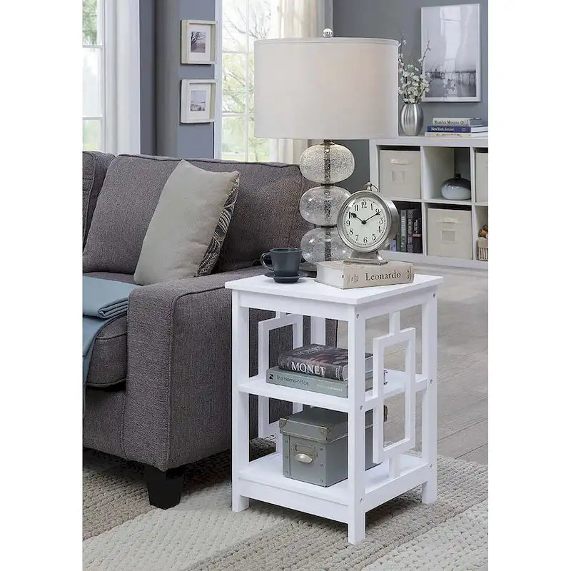 Convenience Concepts Town Square End Table Featuring Shelves - image 36