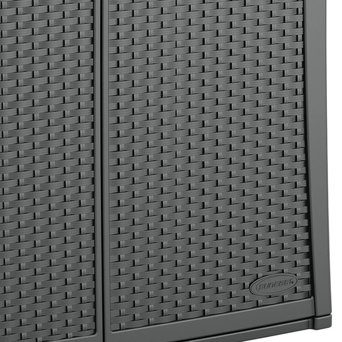 Suncast Outdoor 97-gallon Cabinet Deck Storage Box, Gray - image 4