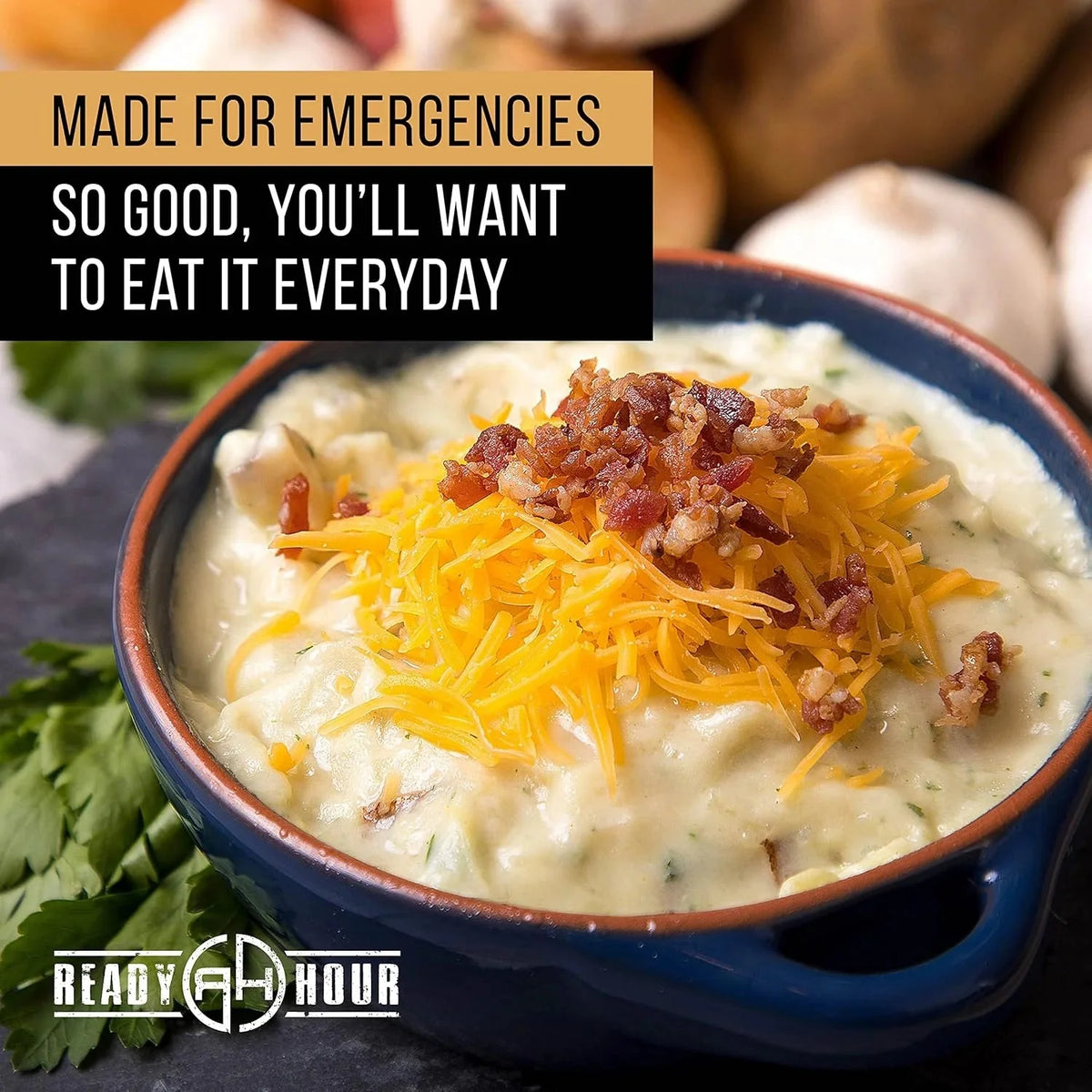 Ready Hour, Emergency Meal Entrées, Real Non-Perishable Meals, 25-Year Shelf Life, Portable Flood-Safe Container, 120 Servings - image 4