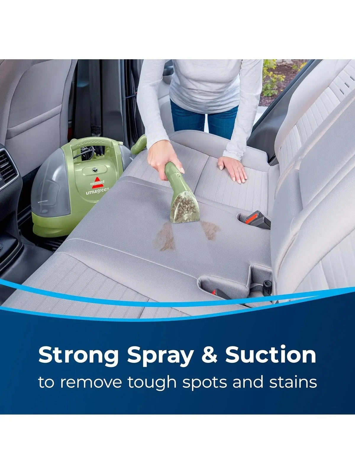 BISSELL Little Green Multi-Purpose Portable Carpet and Upholstery Cleaner, Car and Auto Detailer, with Exclusive Specialty Tools, Green - image 2
