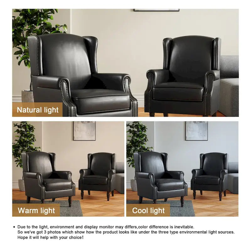 Pair of Stylish Upholstered Accent Chairs with Patterns for Living Room - image 28