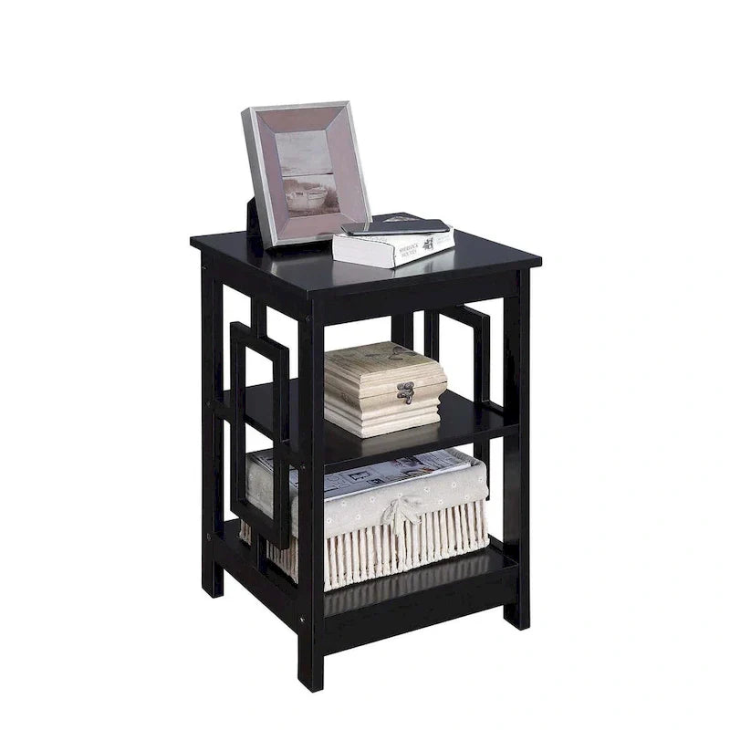 Convenience Concepts Town Square End Table Featuring Shelves - image 3