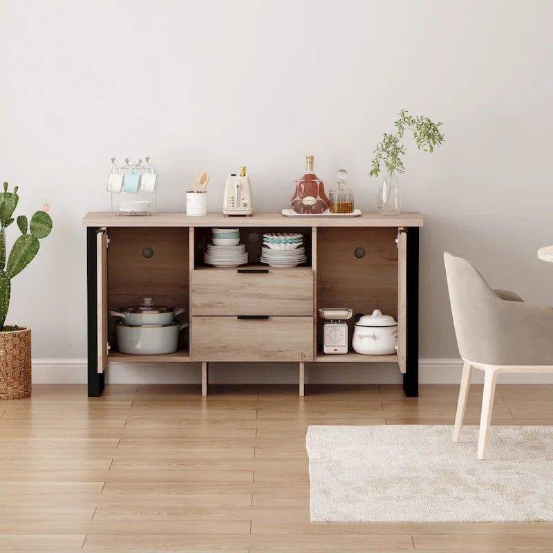 2-Door, 2-Drawer Storage Cabinet and TV Stand - image 15