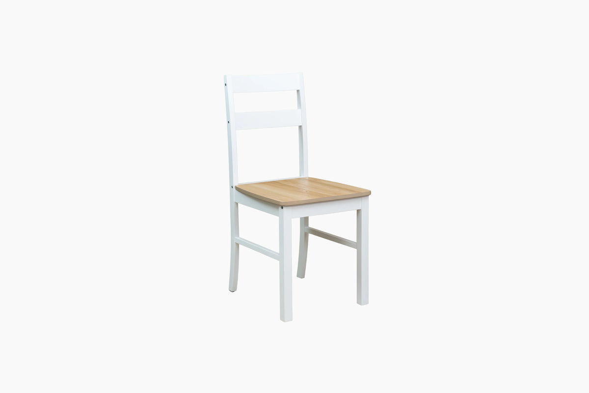 Mainstays 5-Piece Dining Set, 1 Table and 4 Chairs, White, MDF and Rubberwood, Indoor, 46" L x 29" W x 30" H Table - image 10